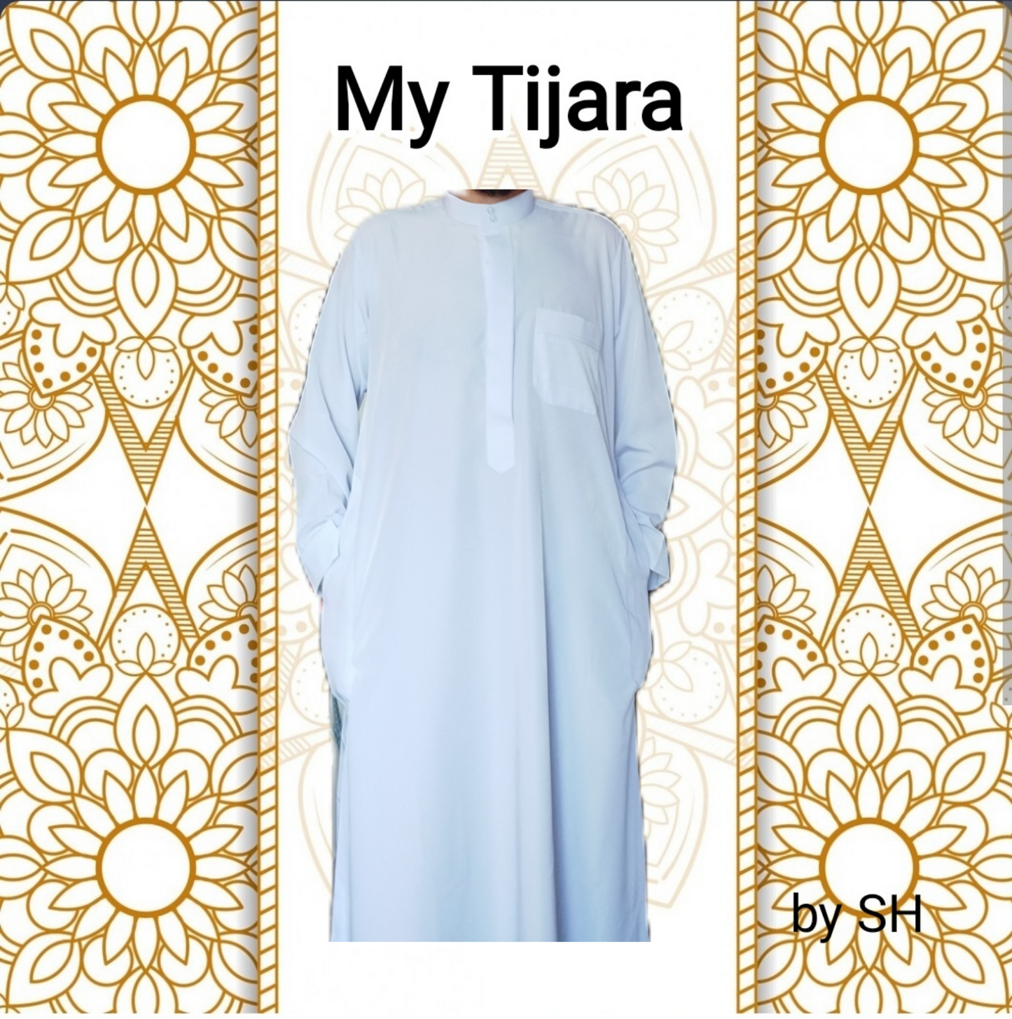 Coffret prière père fils qamis manches longues tapis de prière grande tailles tasbih musc El Nabil