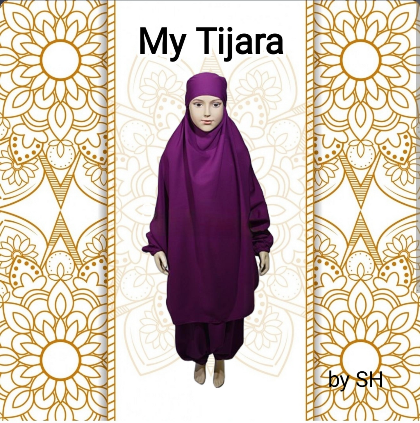 Coffret prière islam mère fille prière jilbab enfant et adulte tapis de prière musc tesnime tasbih