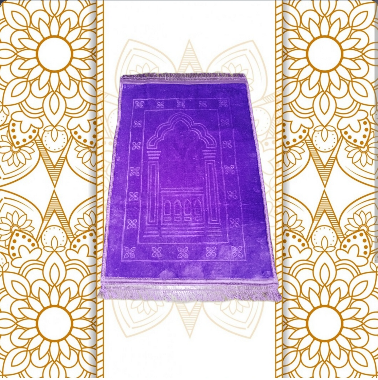 Tapis de prière velours confortable aid, fête religieuse, ramadan, coffret islam, coffret islamique, coffret cadeau, tapis de prière