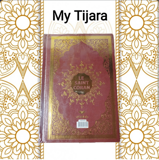 My Tijara Le Saint Coran Français Arabe bordeaux et bleu