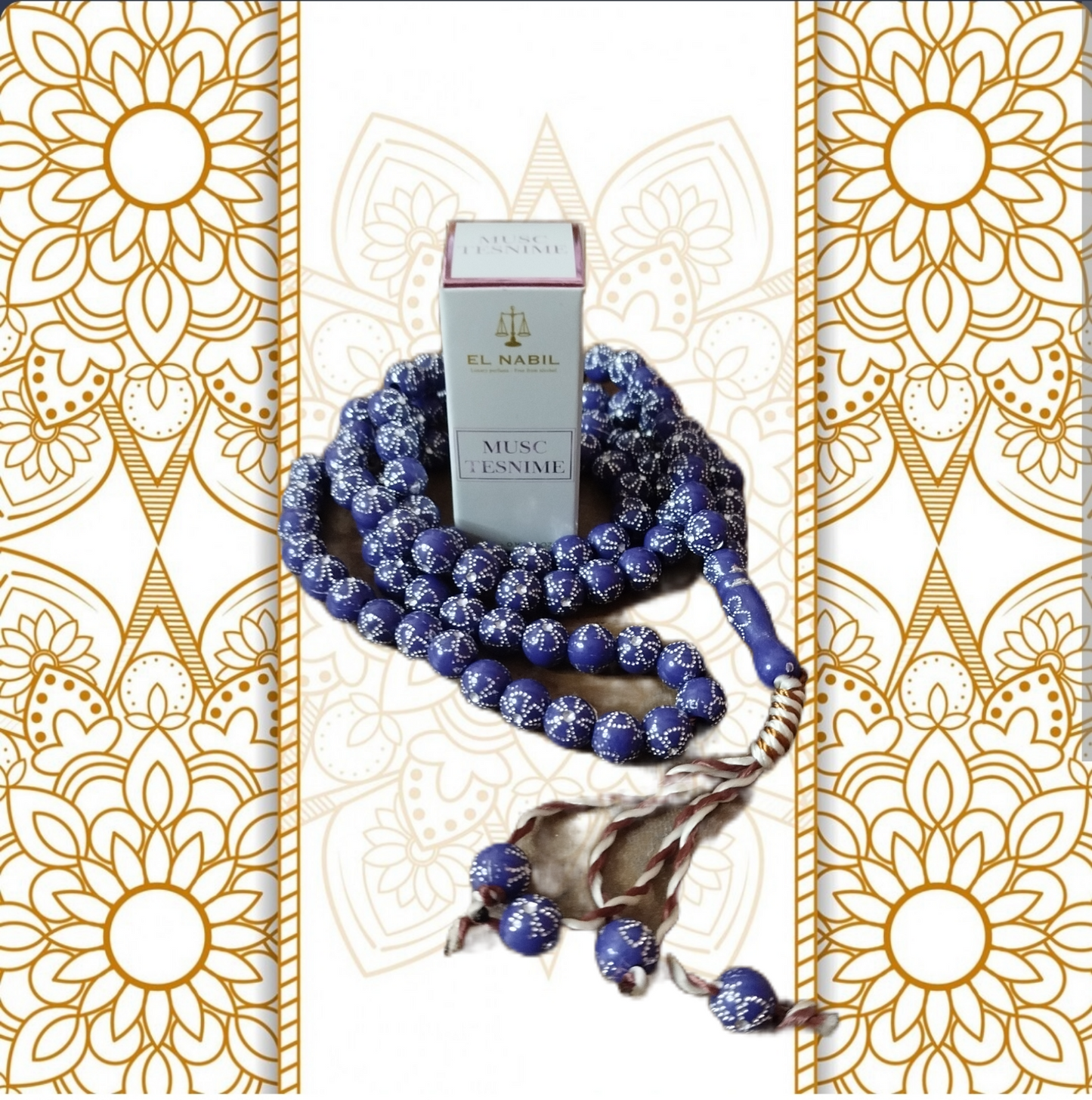 Coffret prière personnalisé essentiel femme prière Jilbab une pièce tapis de prière musc tasbih