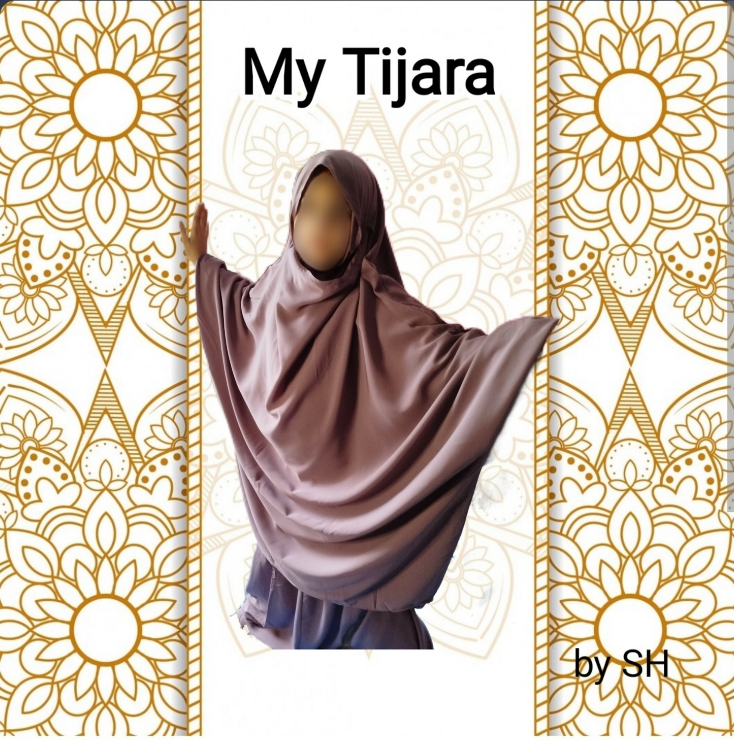 Coffret prière islam Jilbab enfant 2 pièces musc et tasbih jeune musulmane