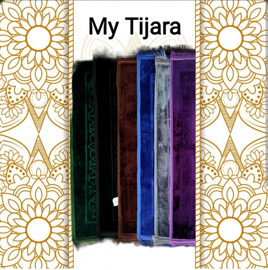 Tapis de prière velours confortable aid, fête religieuse, ramadan, coffret islam, coffret islamique, coffret cadeau, tapis de prière