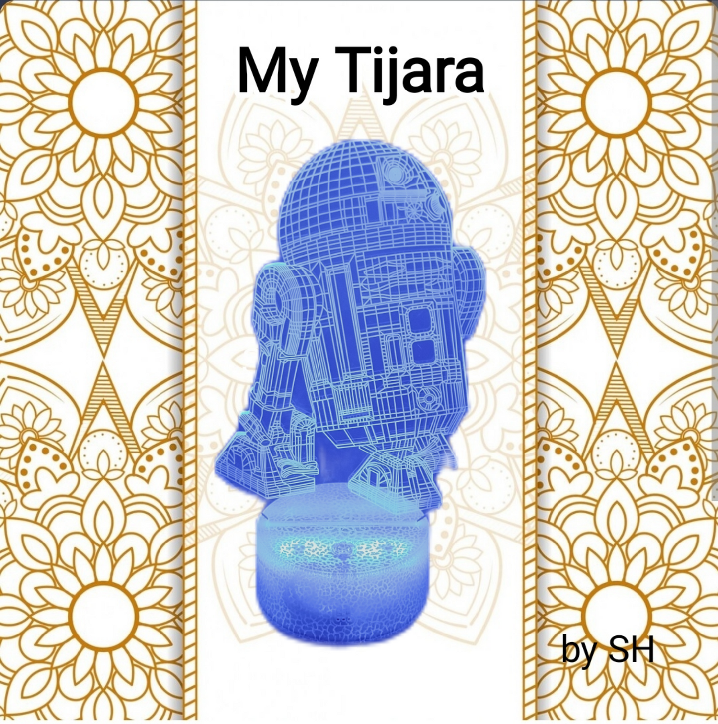Veilleuse led r2d2 3d tactile avec télécommande