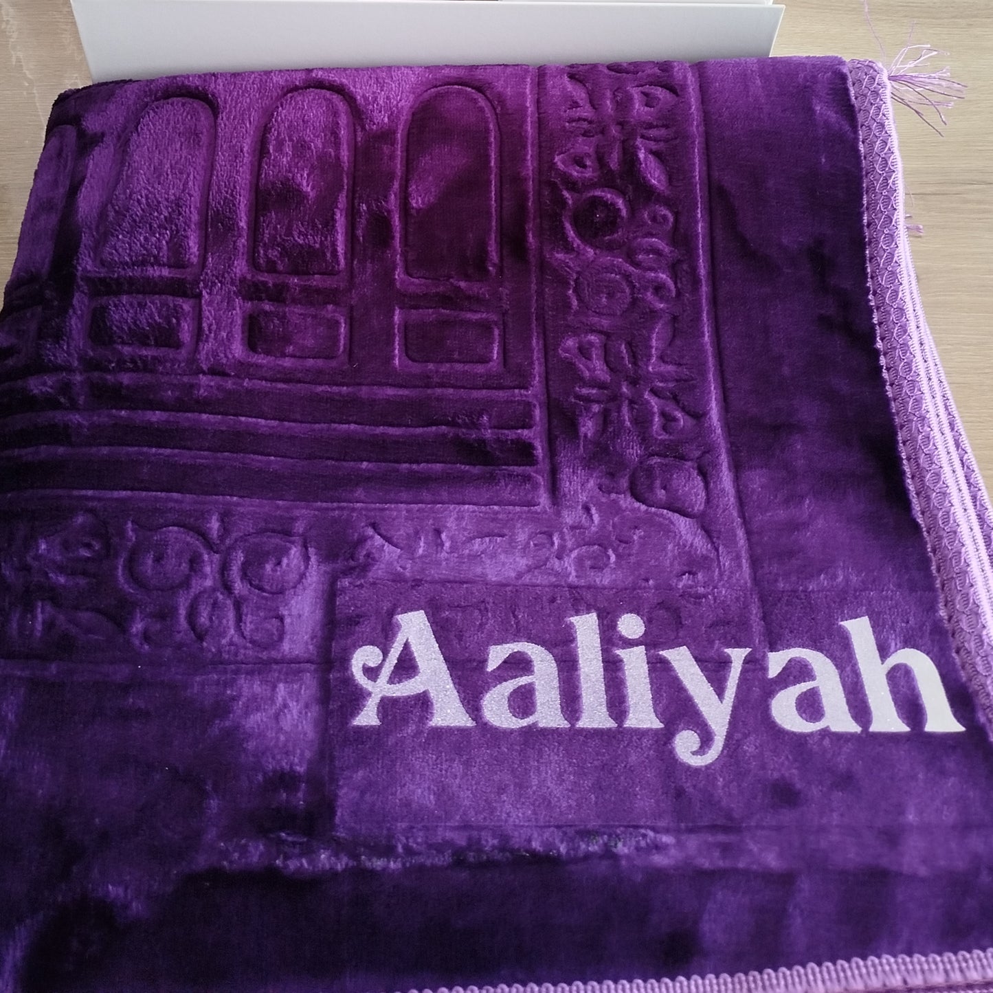 Tapis de prière personnalisé coffret prière.