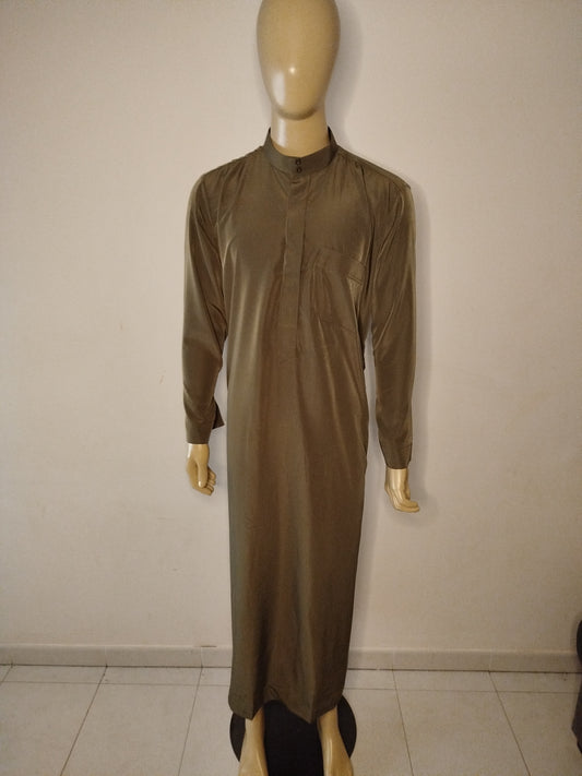 Qamis manche longue kaki