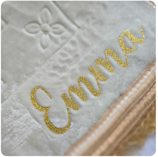 Tapis de prière personnalisé coffret prière.