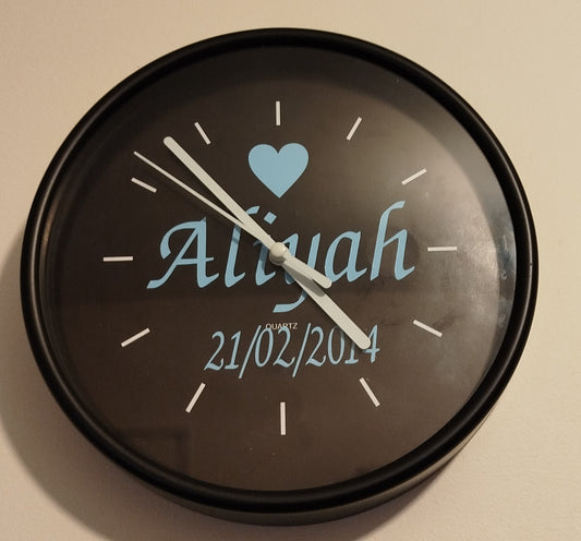 Horloge personnalisé enfant adulte
