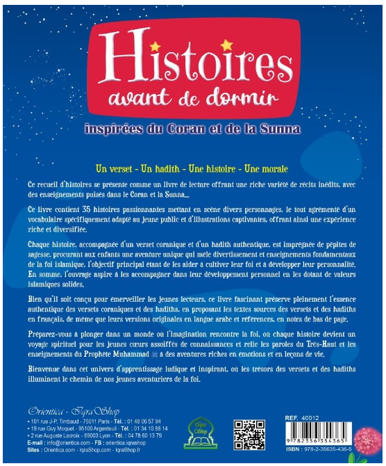 Histoires avant de dormir inspirées du Coran et de la Sunna